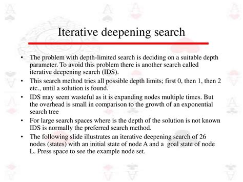 Iterative Deepening Search Example に対する画像結果