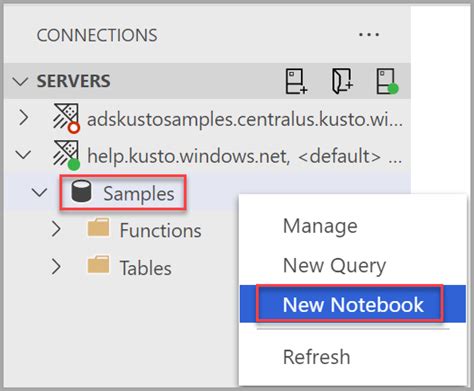Toradh íomhá ar Azure Data Studio Create Notebook