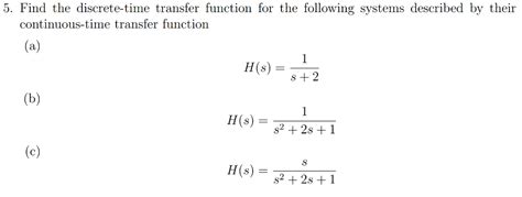 Image result for Convert Transfer Function to Discrete-Time