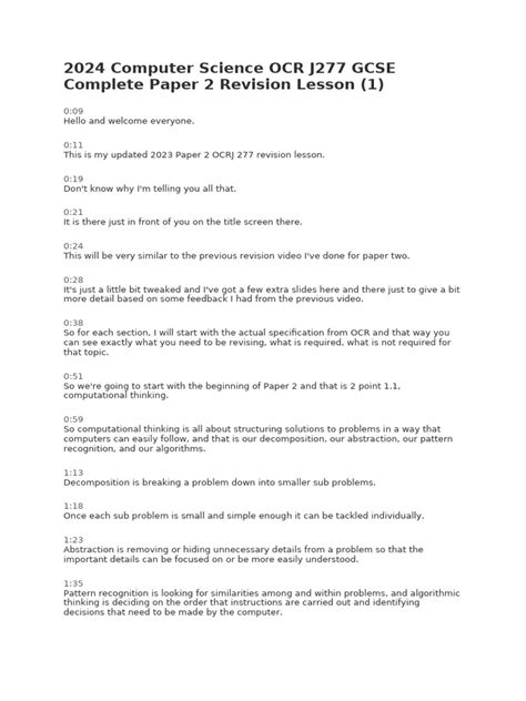 Afbeeldingsresultaten voor OCR a Level Computer Science Paper 2 Advanced Information