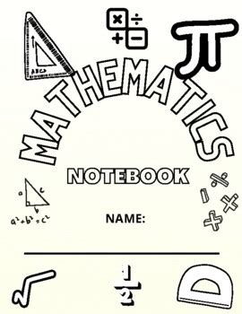 Image result for Interactive Math Notebook Cover Page