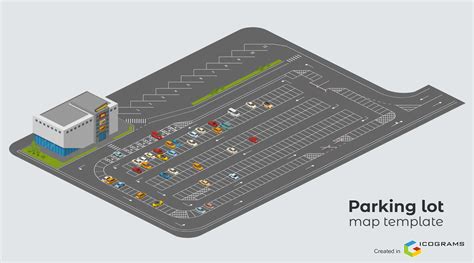 Image result for Map of Land Covered in Parking Lot