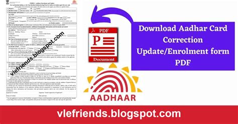 Image result for Aadhaar Update Application Form