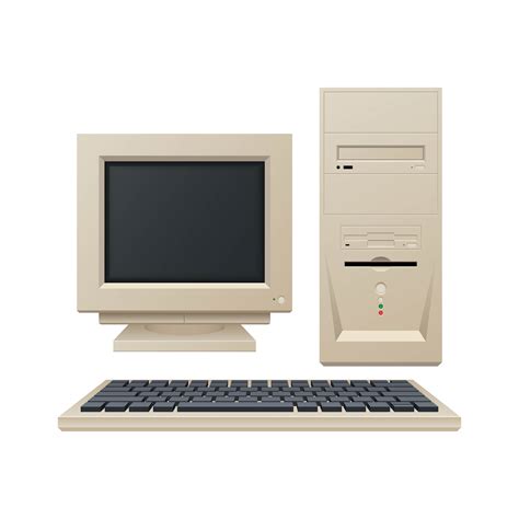 Image result for Old Computer Vector