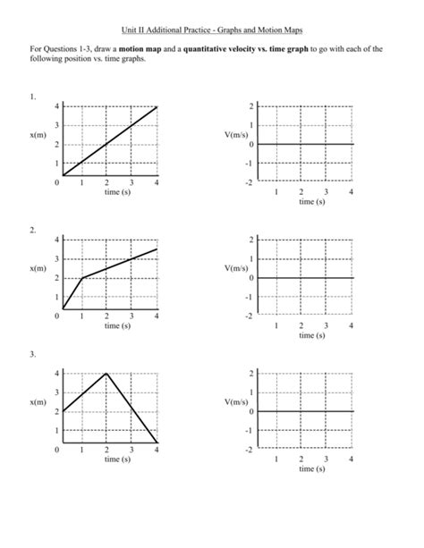Image result for Motion Graphs Example Problem Worksheet