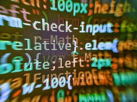 Toradh íomhá ar Modern Day Computer with Coding On Screen