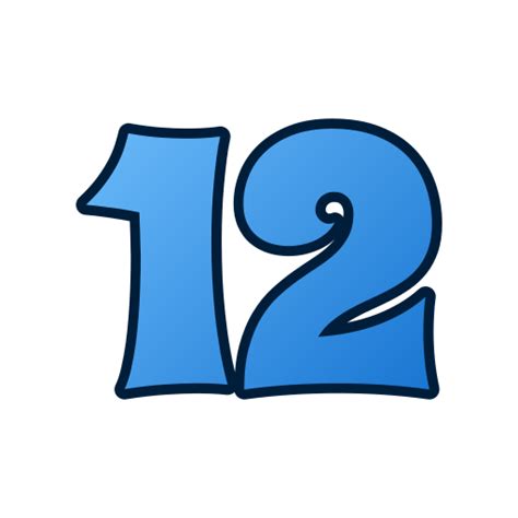 Toradh íomhá ar Number 12 Icon