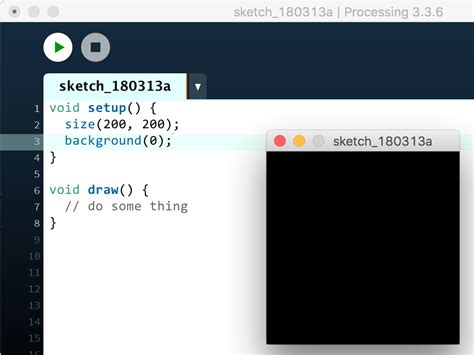 Toradh íomhá ar Processing Ide
