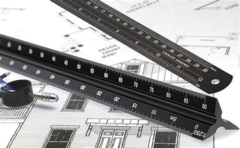 Toradh íomhá ar Triangular Architect Scale Ruler