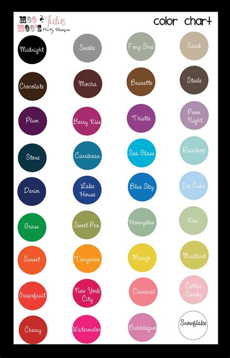 Image result for Font Color Chart