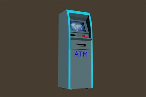Toradh íomhá ar Low Poly ATM Machine