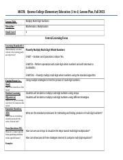 Image result for Multi-Digit Multiplication Lesson Plan Grade 6