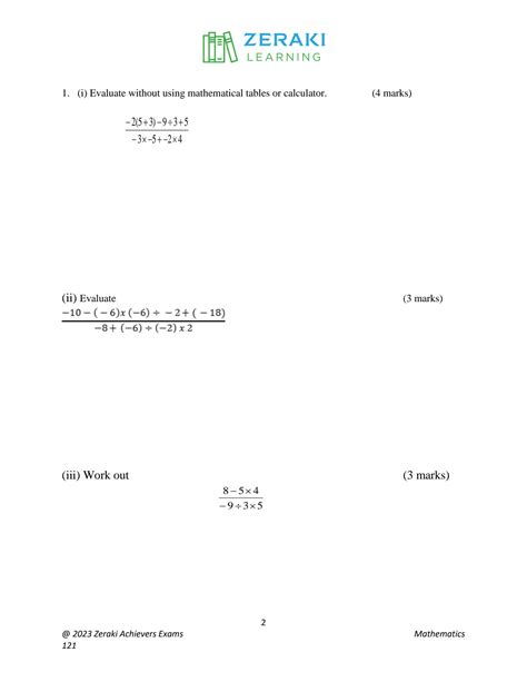 Mathematics Form 1 Question に対する画像結果