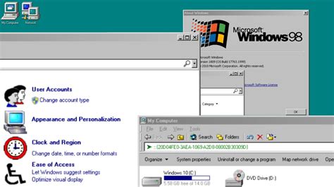 Afbeeldingsresultaten voor Windows 98 to 10