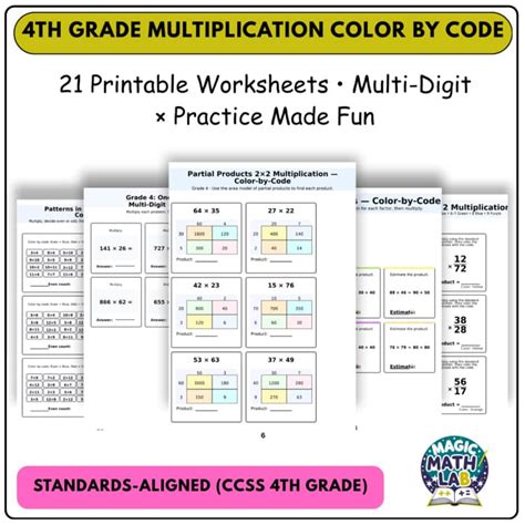 Afbeeldingsresultaten voor 4th Grade Multiplication Color by Number