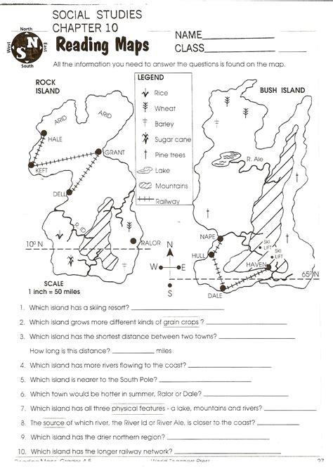 Toradh íomhá ar Map with Map Scale 3rd Grade