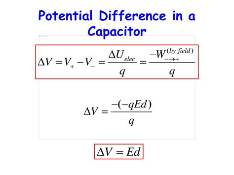 Image result for Potential Difference Capacitor