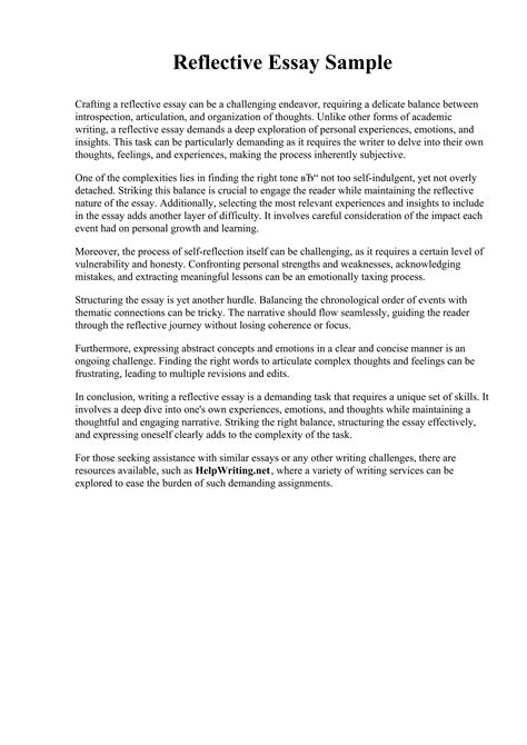 Image result for Reflection Writing