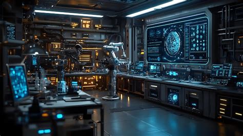 Image result for Futuristic Science Lab Interior
