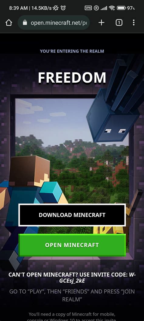 Join Minecraft Java Realm に対する画像結果