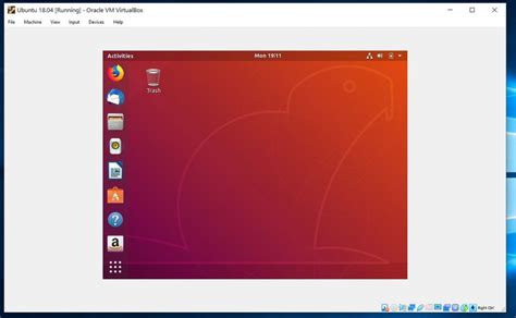 Toradh íomhá ar Ubuntu for Windows VirtualBox