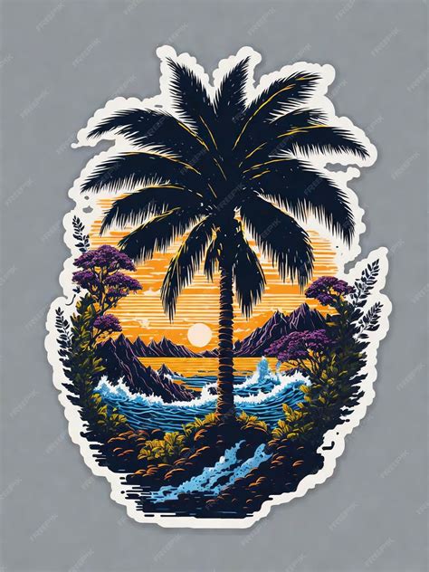 Image result for Palm Tree Canvas Stickers