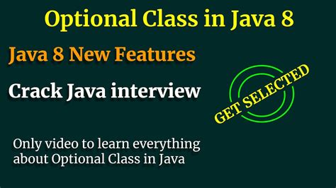 Afbeeldingsresultaten voor Optional Classes in Java 8