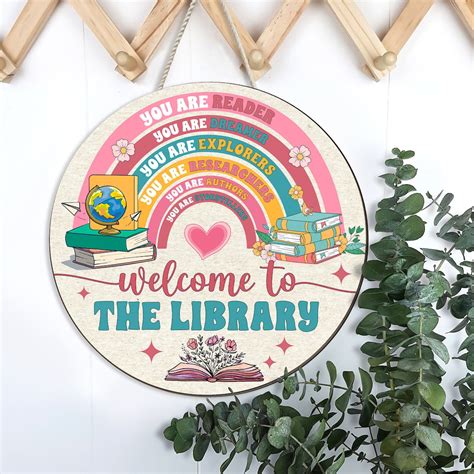 Image result for Library Door Sign