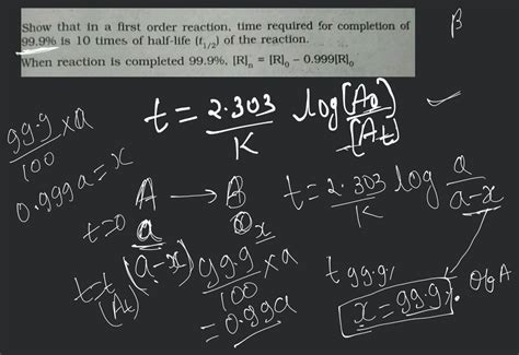 Toradh íomhá ar First Order Reaction Time Graph