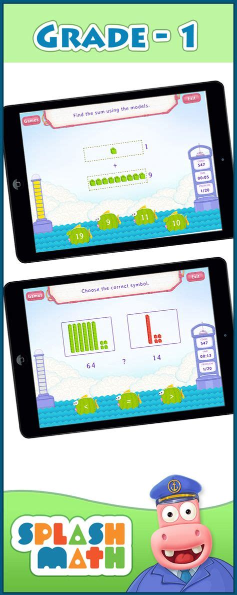 110 Best First Grade Splash Math Games. 1st grade kids learning ...