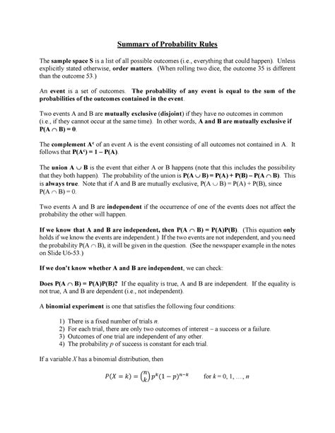 Image result for Probability Rules Statistics Example