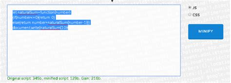 Image result for JavaScript Minify