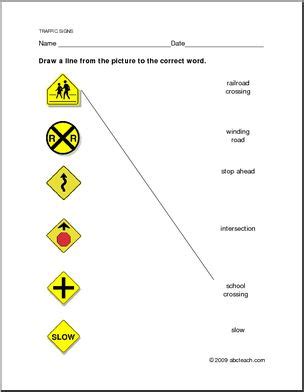 Safety Signs Matching Worksheet に対する画像結果