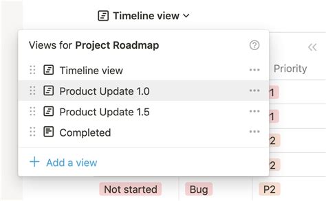 Image result for Notion Database Timeline View