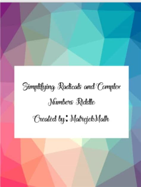 Image result for Simplify Complex Number Radical