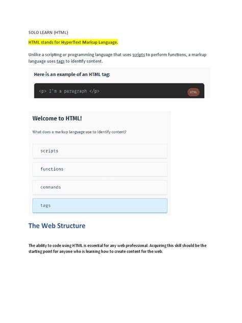 Image result for Sololearn HTML