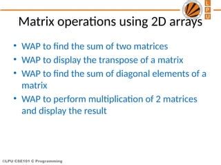 Afbeeldingsresultaten voor C# Program to Add Two Matrices Using 2D Array