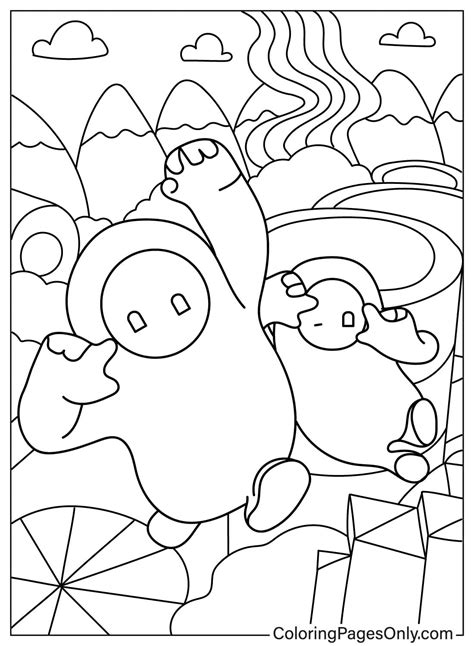 Image result for Fall Guys Coloring Pages