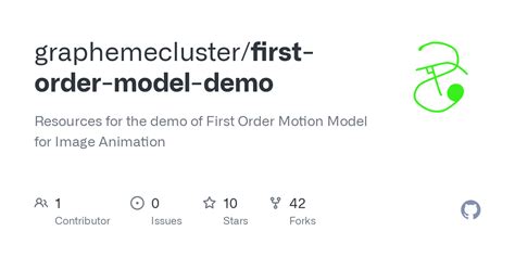 First Order Model Demo に対する画像結果