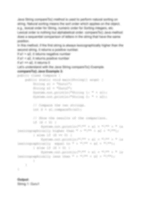 How to Write Compare to in Java に対する画像結果