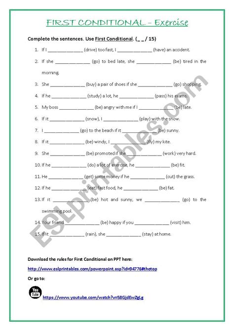 Toradh íomhá ar first conditional rules