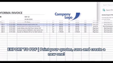 Image result for Quote Excel Database