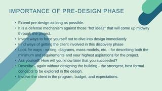 Image result for Pre-Design vs Programming