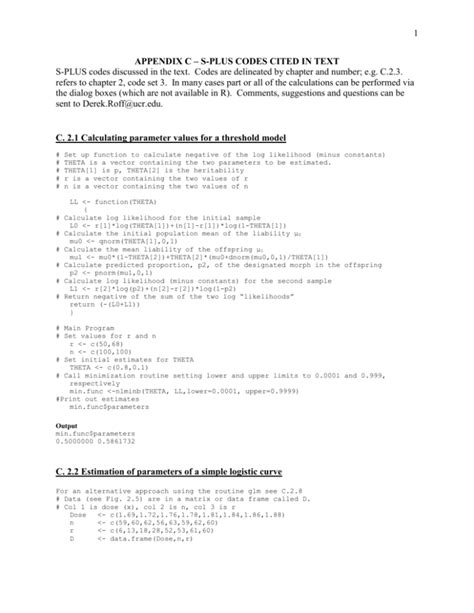 Image result for Appendix C in Research Example