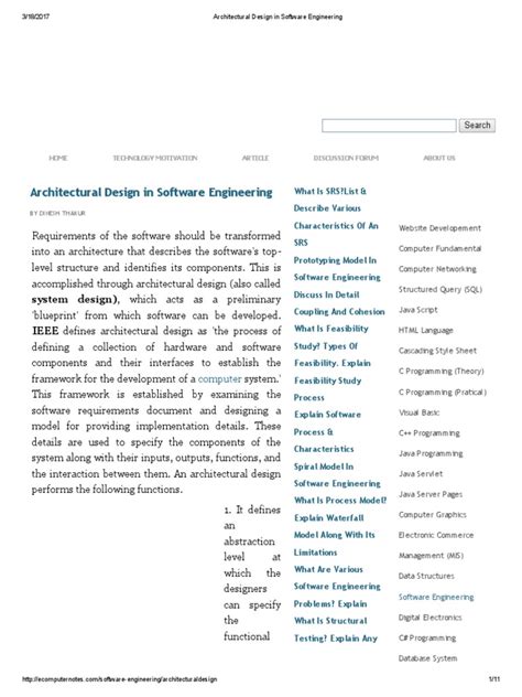 Image result for Example of Architectural Design in Software Engineering