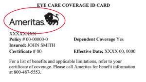 Image result for Vision Delta Insurance Plan Card Example