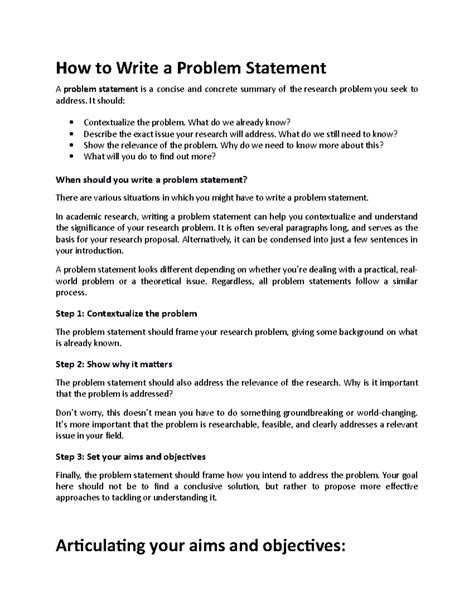 Image result for Examples of Well Written Problem Statement