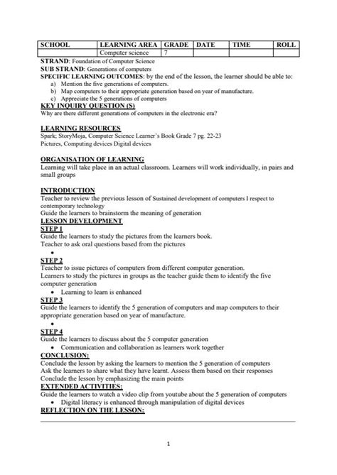Toradh íomhá ar Grade 7 Computer Science Notes