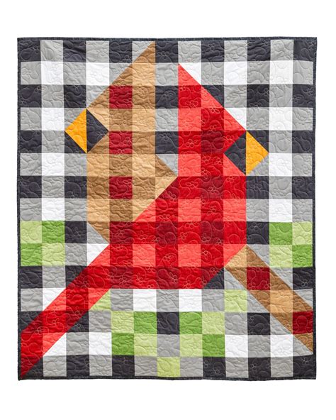 Afbeeldingsresultaten voor Cardinal Fabric Quilt Pattern