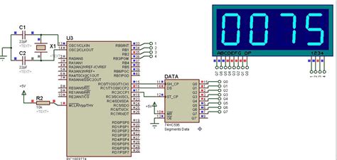 Image result for 7-Segment Display Arduino with 74HC595